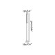 Lampadaire de jardin gris foncé cartago 3 ampoules 