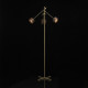 Lampadaire doré megapolis 3 ampoules 152 cm 