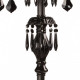Lampadaire noir classic 6 ampoules 170 cm 