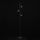 Lampadaire noir techno 3 ampoules 165.5 cm 