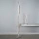 Lampadaire platt, chrome et polycarbonate 