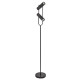 Lampadaire telescope, noir mat 