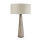 Lampe bark, bois gris lavé, avec abat-jour 