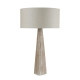 Lampe bark, bois marron lavé, avec abat-jour 