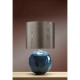 Lampe blue globe, porcelaine, sans abat-jour 