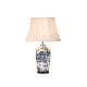 Lampe blue trad willow, porcelaine, sans abat-jour 