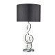 Lampe clef, chrome, avec abat-jour 