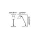 Lampe de bureau noire leo 1 ampoule 