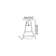 Lampe de jardin noire cat 1 ampoule 