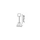 Lampe de jardin noire toc 