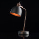 Lampe de table argentée industrial 1 ampoule 45 cm 