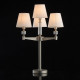 Lampe de table argentée neoclassic 4 ampoules 68 cm 