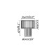 Lampe de table blanche linda 1 ampoule 
