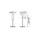 Lampe de table blanche link 1 ampoule 