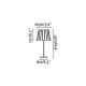 Lampe de table blanche mix 1 ampoule 