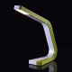 Lampe de table blanche techno 1 ampoule 31.5 cm 