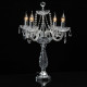 Lampe de table chromée crystal 4 ampoules 63 cm 