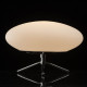 Lampe de table chromée techno 1 ampoule 18 cm 