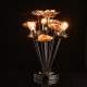 Lampe de table dorée flora 4 ampoules 43 cm 
