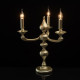 Lampe de table dorée neoclassic 3 ampoules 51 cm 