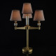 Lampe de table laiton neoclassic 4 ampoules 60 cm 