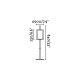 Lampe de table nickel mat saba 1 ampoule 