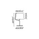 Lampe de table noire berni 1 ampoule 