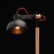 Lampe de table noire megapolis 1 ampoule 45 cm 