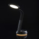 Lampe de table noire techno   64 cm 