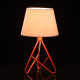 Lampe de table rouge megapolis 1 ampoule 42 cm 