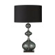 Lampe edition, verre fumé, avec abat-jour 