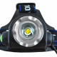 Lampe frontale led lampe de poche avec zoom       noir 