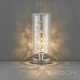 Lampe lacy, chrome et verre 