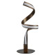 Lampe ribbon, marron et acrylique 