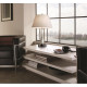 Lampe silvershore, nickel poli, avec abat-jour 