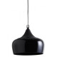 Lampe suspension en métal laqué et bois - Coloris au choix Noir