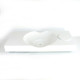 Lavabo suspendu rectangulaire - solid surface blanc mat - 100x48 cm - clas 