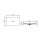 Lavabo suspendu rectangulaire - solid surface blanc mat - 68x45 cm - unic 