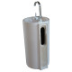 Lavabo totem cylindre - céramique blanc - 46x82 cm - sigma 