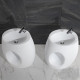 Lavabo totem ovale - solid surface blanc mat - 48x85 cm - wake 