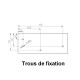 Lave main avec porte serviette - composite blanc mat - 50x30 cm - wishes 