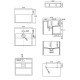 Lave main carré - solid surface blanc mat - 33x33 cm - enjoy 
