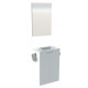 Ensemble Closy Pack meuble et lave main + accessoires WC 40 cm (coloris au choix) Closy pack meuble + lave main blanc
