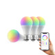 Pack de 4 ampoule led intelligente bluetooth rvb - lb4e27-4pc/box 