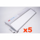 Panneau led 120x30 slim 48w (pack de 5) - couleur eclairage : blanc froid 6000k - 8000k 