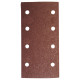8 patins auto-agrippant corindon - 93 x 185 mm Gr. 80 - 8 trous - pour bois et métaux - LEMAN - 93185.08.82 