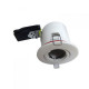 Lot de 10 supports spot rt2012 rond orientable 100mm - finition - blanc 