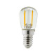 Lot de 2 ampoules led E14 1 watt (eq. 15 watt) - Frigo ou hotte - Couleur eclairage - Blanc chaud 2700°K 