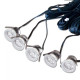 Lot de 5 spots led encastrables sol 1,8 watt IP68 - Couleur eclairage - Bleu 