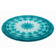 Tapis de salle de bain garden of peace vert rond 80 cm 